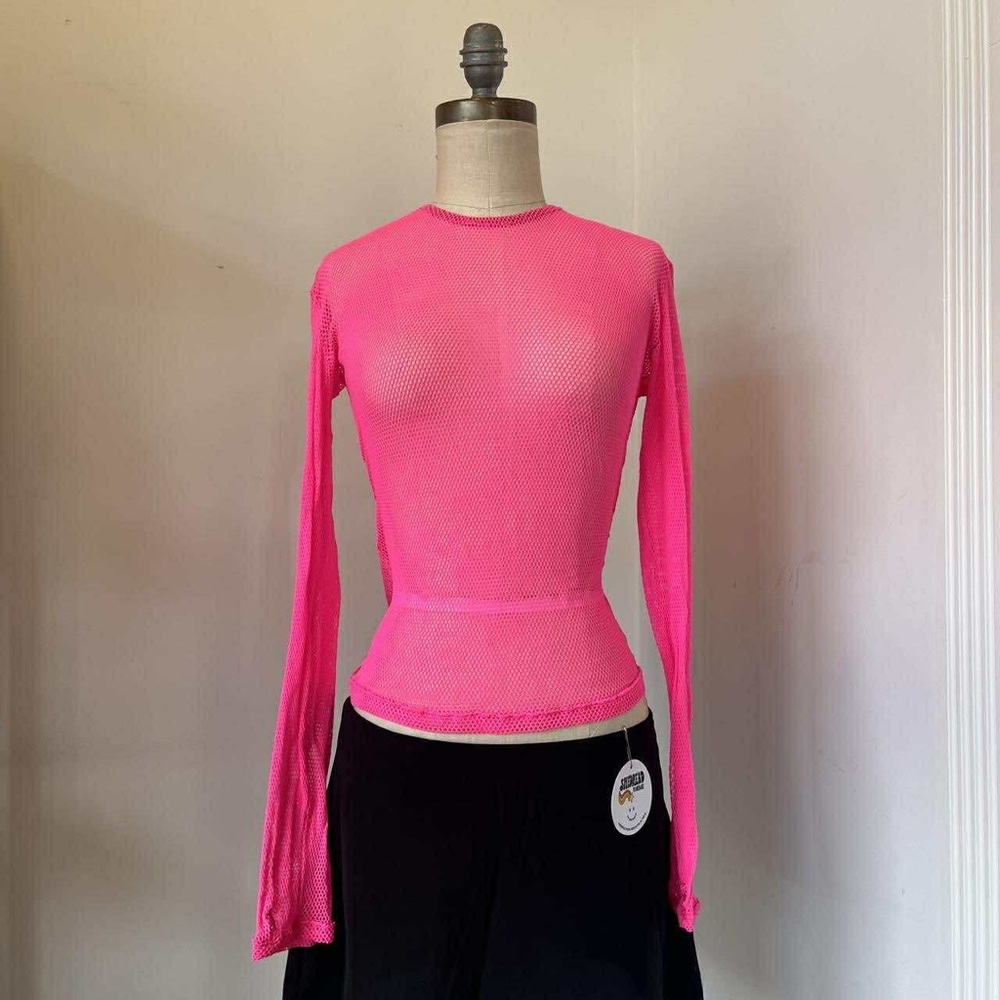 Monster Pink Fishnet with Thumb Holes